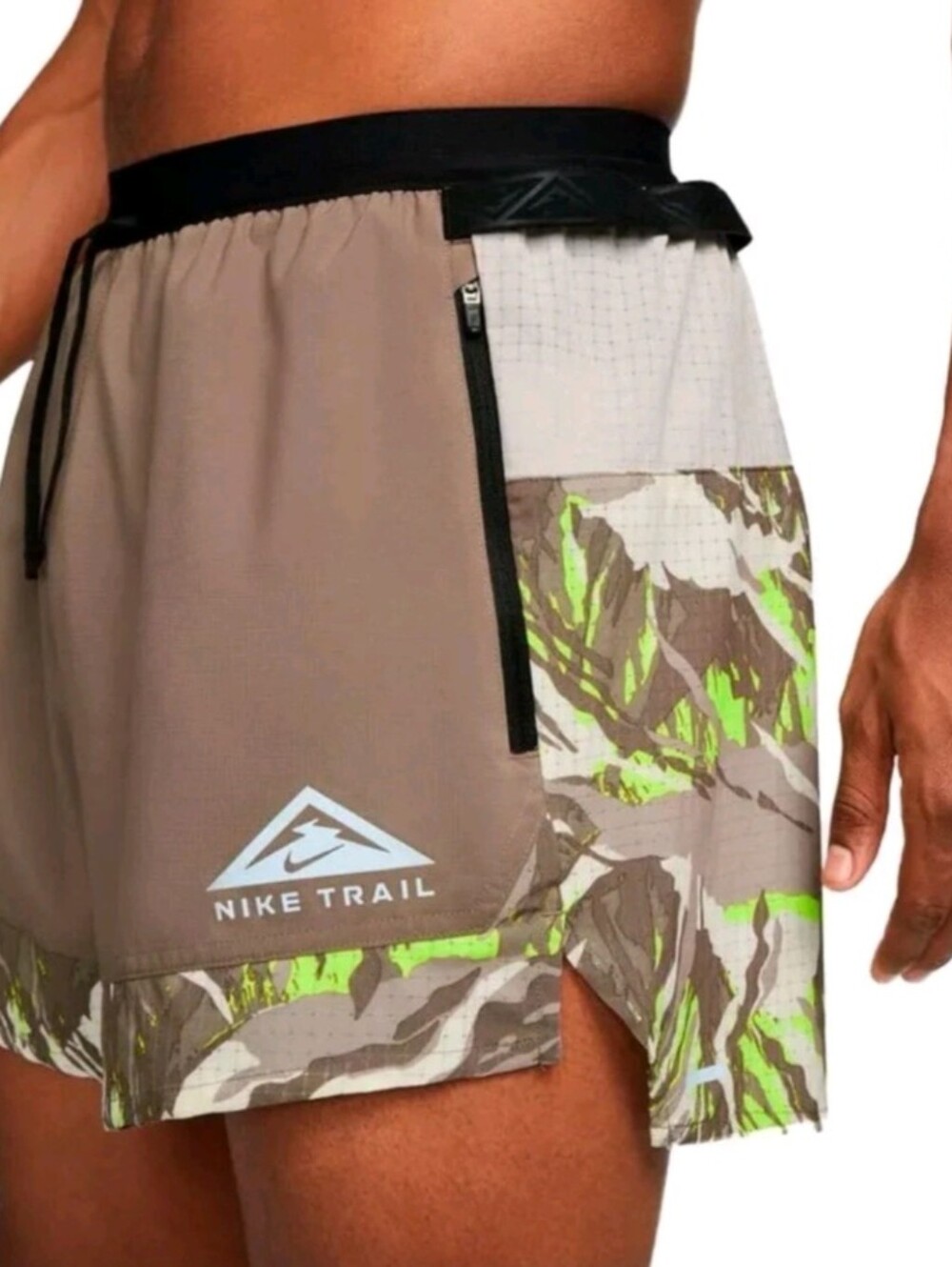 Nike Trail Dri-FIT Flex Stride 5" Brief-Lined Shorts Camo Trail Running Size S - Picture 3 of 13